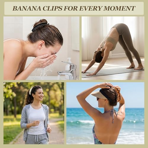 Pack 10 pinzas banana vintage para cabello miniatura 6