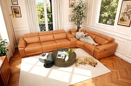 Lejusoul Power Recliner Sofa Set - Reclining Sectional Couch for