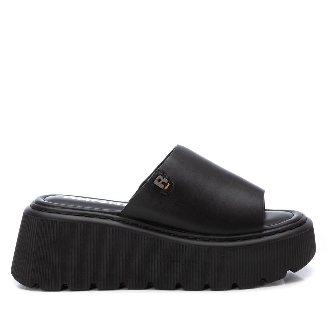 REFRESH 172576, Women's Sandal, Black, 38 EU, Black/White, 6 UK