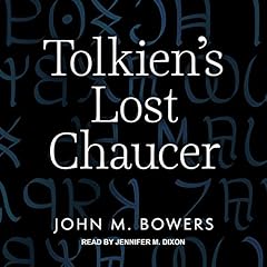 Tolkien's Lost Chaucer Audiolibro Por John M. Bowers arte de portada