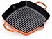 Produktbild LE CREUSET Signature Hohe quadratische Grillpfanne aus Gusseisen mit Hilfsgriff, für alle Herdarten und Backöfen, 30 cm, Ofenrot, 20200300900422