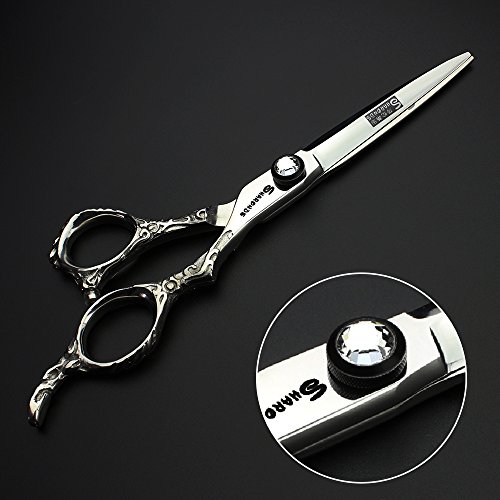 Professional 6/7/8 inch Hairdressing Scissors Japanese 440C Cobalt Alloy Steel Hair Shears for Barbers Cutting Thinning (6-inch Flat Shear) - Image 4