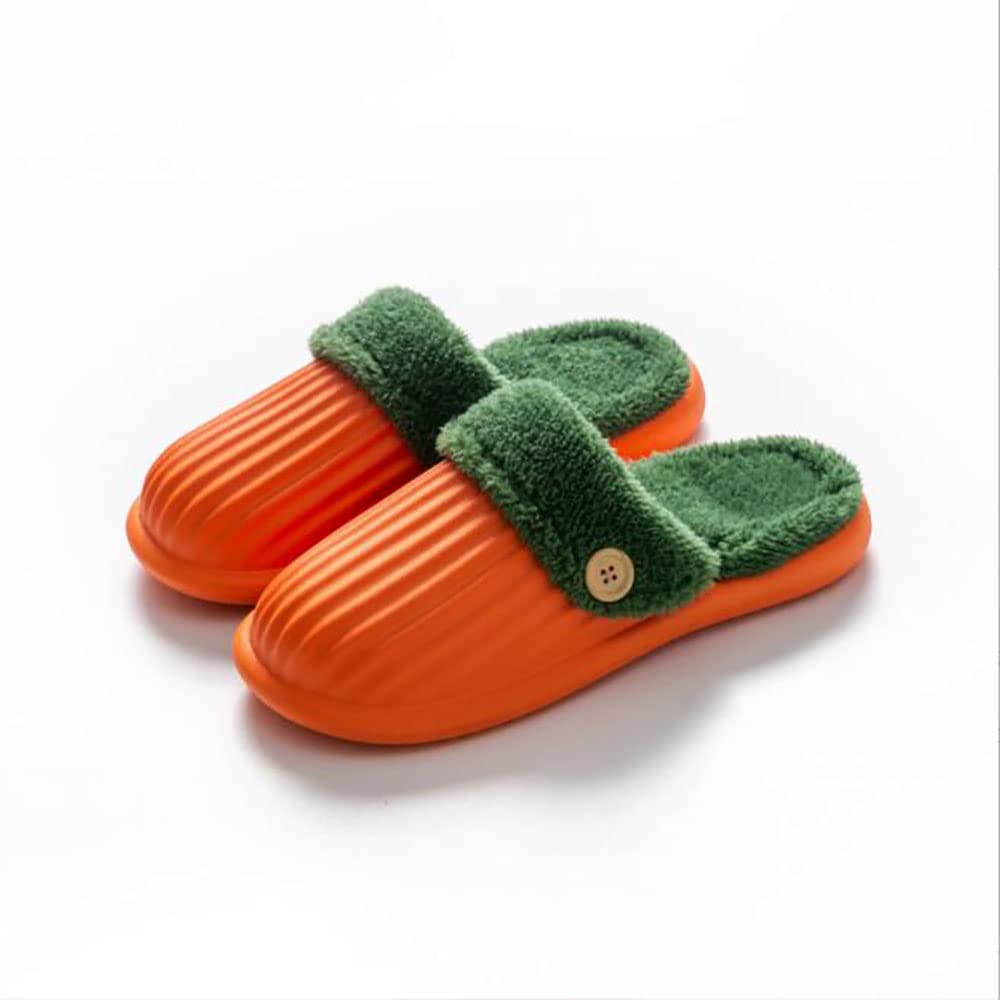 Chaussures maison orange taille 44 chaudes confortables pour homme et femme