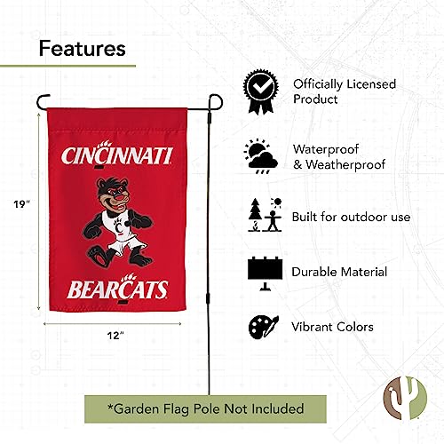 University of Cincinnati Garden Flag Bearcats UC Banner 100% Polyester (Design K) - Image 3