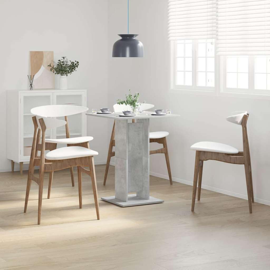 Stół bistro betonowy szary 60 x 60 x 75 cm materiał drewnopochodny