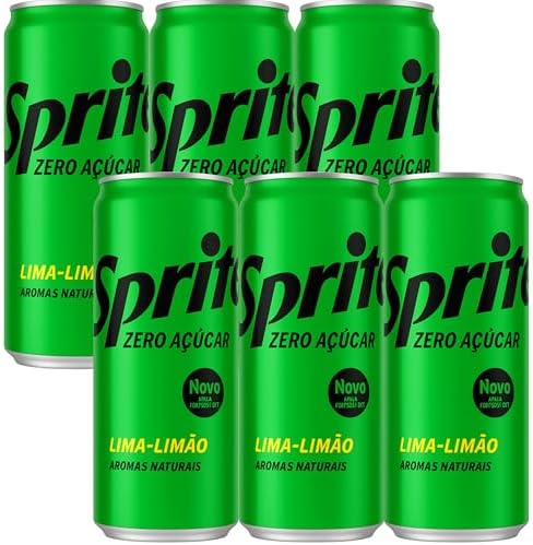 Sprite Zero Açúcar Lata 310ml - Pack com 6 Unidades
