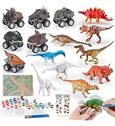 Bu-buildup 31 PCS DIY Dinosaur Painting Kit, Easy-to-Paint Dinosaur Toys, Kids Creative Toys, Pul...