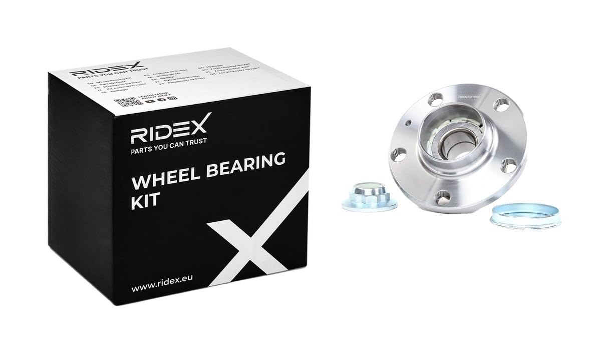 RIDEX 654W0026 Kit cuscinetto ruota con anello sensore magnetico integrato Compatibilità con VW Polo Hatchback 6R1, 6C1