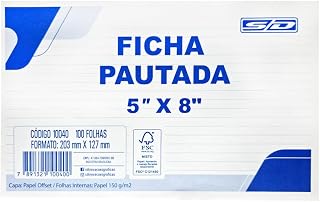 Ficha Pautada 5x8" São Domingos 100 Folhas 1042571