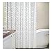 Produktbild AiZnoY Polyester Duschvorhang Anti-Schimmel Wasserdicht An Badewanne Bad Vorhang Für Badezimmer Inkl. 12 Duschvorhangringen Blumen White 180X200Cm