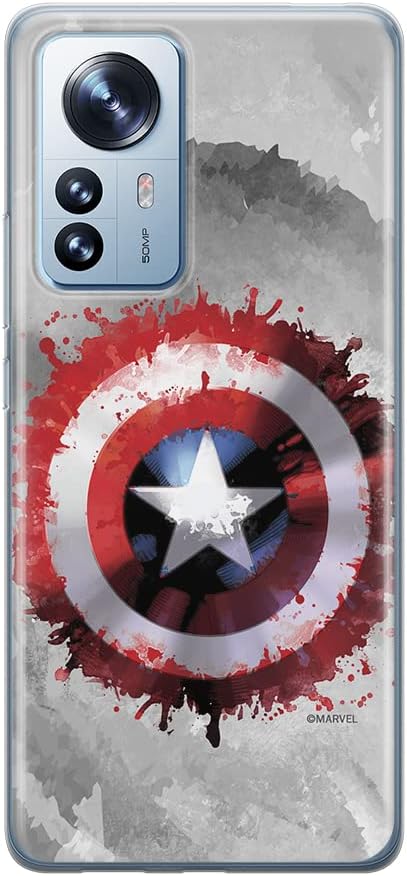 ERT GROUP Mobile Phone case for Xiaomi MI 12 PRO Original and Officially Licensed Marvel Pattern Captain America 029 optimally adapted to The Shape of The Mobile Phone, case Made of TPU