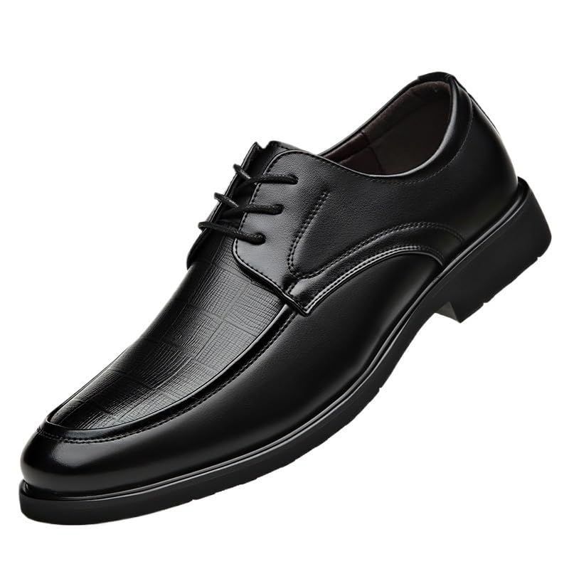 Comfortable Dress Shoes for Men Men's Patent Tuxedo Dress Shoes Classic Lace-up Formal Oxfords Anti-Slip Low Top Non Slip Prom