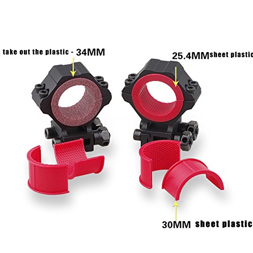 Apexhorizon Scope Mounts,High Profile Scope Rings For 11Mm Dovetail Rail（2 Pieces） #TOP3