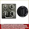 4 Pack 71001641 Stovetop Knobs Range Cooktop Top Burner Control Knob Replacement Knobs Compatible with Some Jenn Air Stove top knobs AP4088491 PS2077264 WP71001641 Black #1