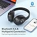 EarFun Wave Life Hybrid Active Noise Cancelling Headphones, Wireless Over Ear Bluetooth 5.4 Headphones, 4 Mics AI Clear Call, Deep Bass, 60H Playtime, Comfortable Fit, Custom EQ, Multipoint Connection