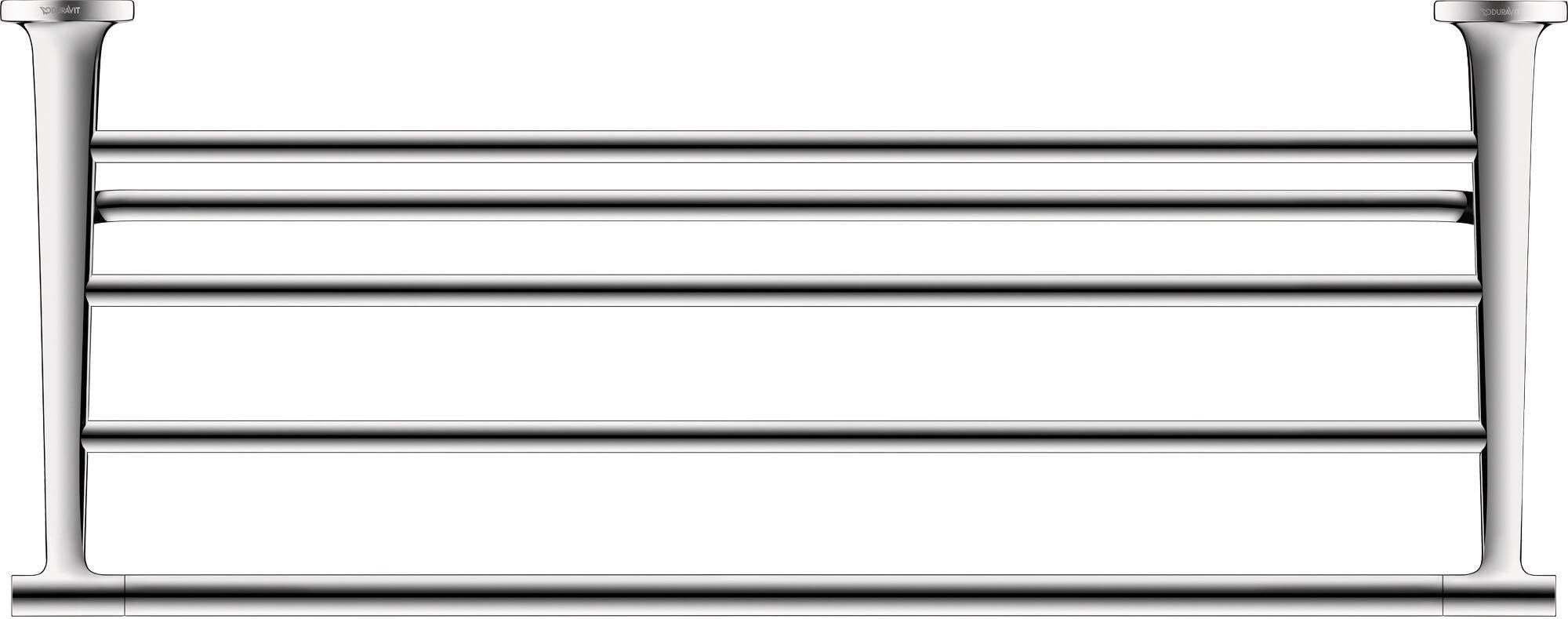 Duravit Starck T Wall Mounted Towel Rack 24" Chrome