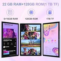 ZIOVO Android 14 Tablet 10 Zoll mit Octa-Core 2.0GHz, 22GB RAM+128GB ROM/2TB TF, 8000mAh, 2.4G+ 5G WiFi, Bluetooth 5.0, 1280 * 800 FHD IPS, 5+8MP, GMS - Tablet mit Tastatur & Maus - Grau – Ansicht 4