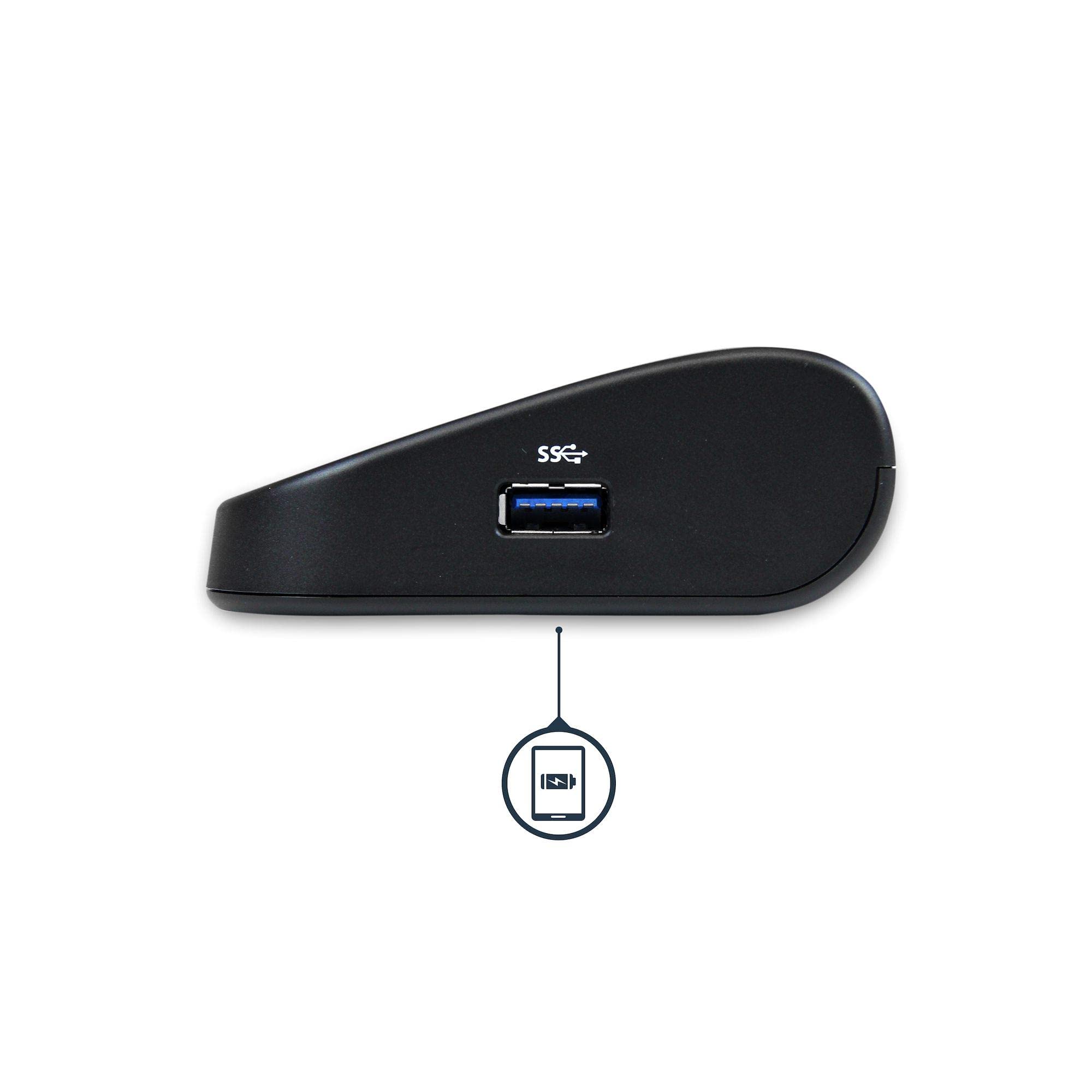 StarTech.com Docking station USB 3.0 con HDMI e DVI/VGA - Doppio monitor - Dock universale per laptop - Compatibile con Mac e Windows (USB3SDOCKHDV), nero