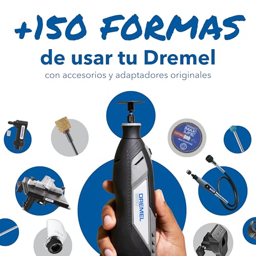 Miniatura 8 de Dremel 8150 Herramienta Rotativa Sin Cable 12v Sin Escobillas Velocidad Variable 5.000-30.000 Rpm Kit Con Bolsa, 5 Accesorios, Batería 2.0ah Cargador Para Amolar, Taladrar, Fresar, Grabar, Reparar Diy