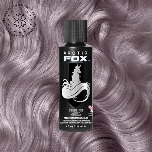 Image of ARCTIC FOX Semi-Permanent Dye Sterling - Vegan Ammonia-Free - 2x4 fl oz