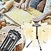 Cambom Foldable Pasta Drying Rack- Plastic Spaghetti Noodle Dryer with 10 Bar Handles Black