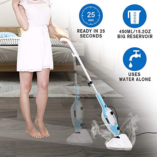 LINLUX Powerfresh Steam Mop 10-in-1 System, Laminate/Hardwood Floor Steam Cleaner, Carpet/Tile and Whole House Multipurpose Use - Thumbnail 5