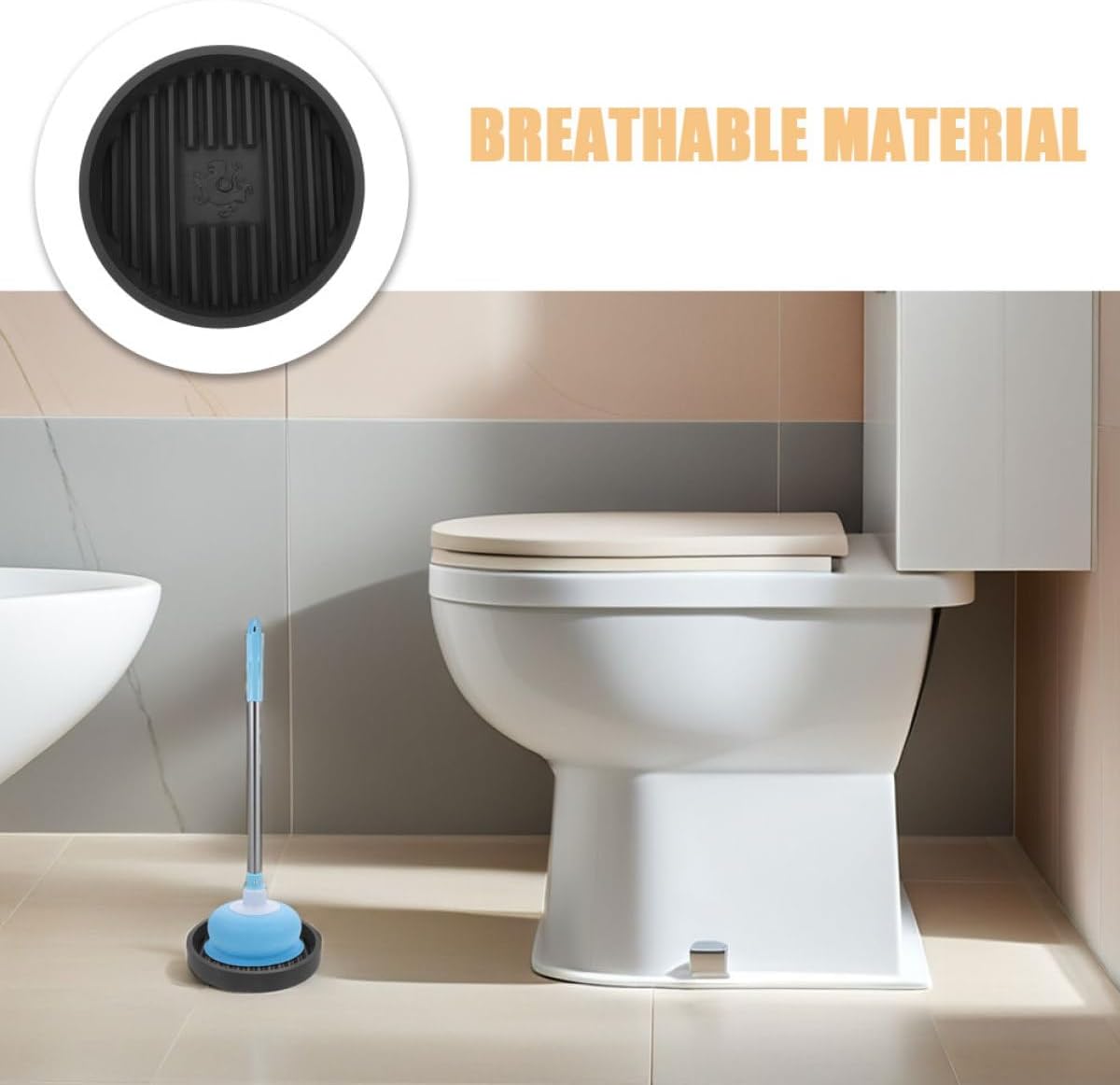 4 Pcs Toilet Plunger Holder Plastic Drip Catching Air Drying Tray