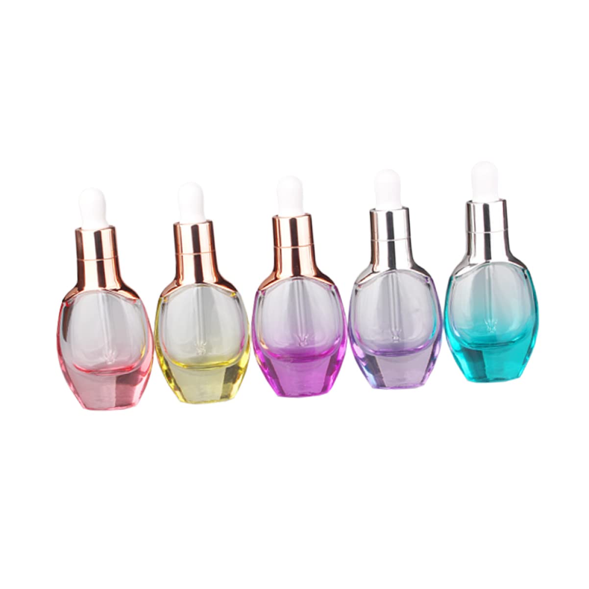 30ml Rollerflaschen Dropper 5er Set Leere Ölflaschen Für Unterverpackungen Praktische Reiseflasche