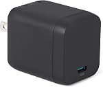 Amazon Basics Fast Charging USB C Nano GaN Wall Charger, 35W 2-Port for Tablets Phones, White