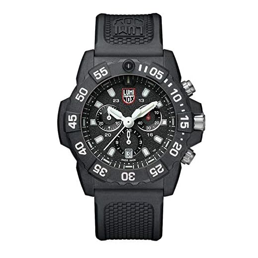 Luminox Navy Seal XS.3581 Mens Watch 45mm - Military Divers Watch in Black Date Function Chronograph 200m Water Resistant, Black, 45mm, Chronograph,Quartz Movement