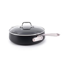 All-Clad HA1 Expert Hard Anodized Nonstick Saut Pan with Lid 4 Qt 12 Dishwasher-Friendly Oven-Safe Up to 500