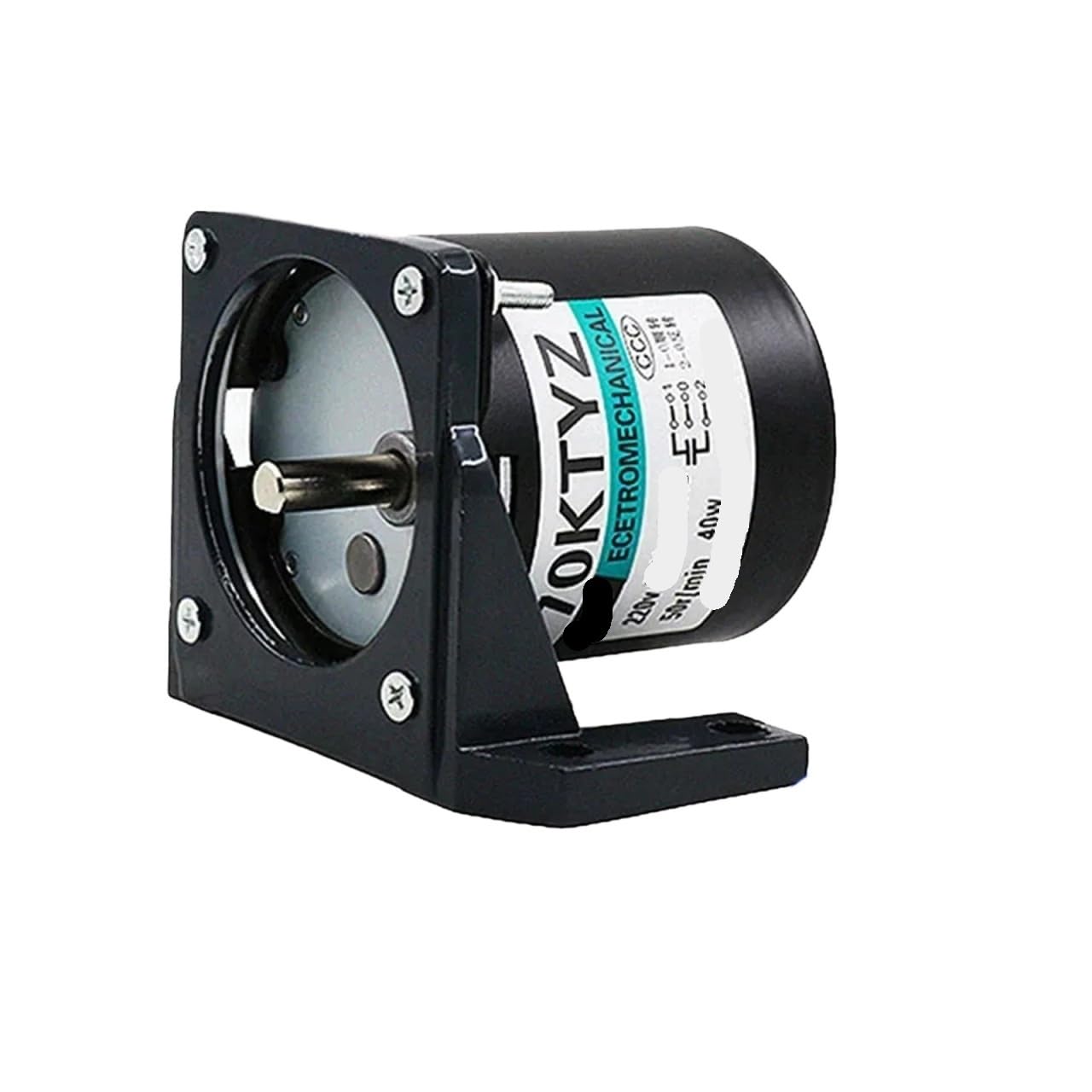 220V 40W 70KTYZ Eccentric Shaft AC Permanent Magnet Synchronous Motor with Bracket Speed Reducer Controllable Can CW CCW