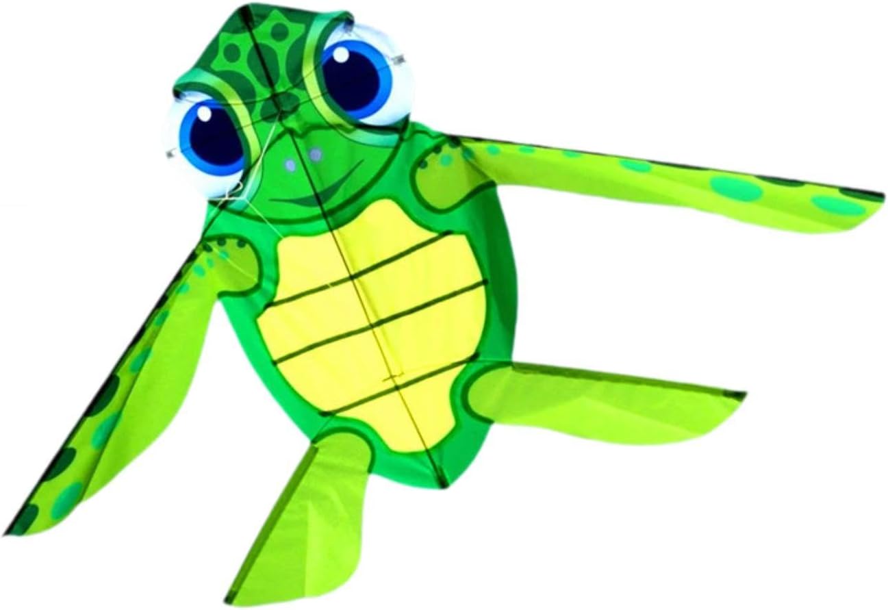 Turtle Shaped Kite with 100 M Line Activity Giant for Backyard Garden Trips