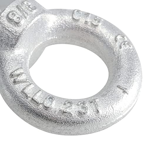 Image of MUKCHAP 10 Pack M10 Lifting Shoulder Eye Bolt, Machinery Shoulder Lifting Ring Eye Bolt with 3 /8 Inch Male Thread, 507 Lbs Working Load Limit
