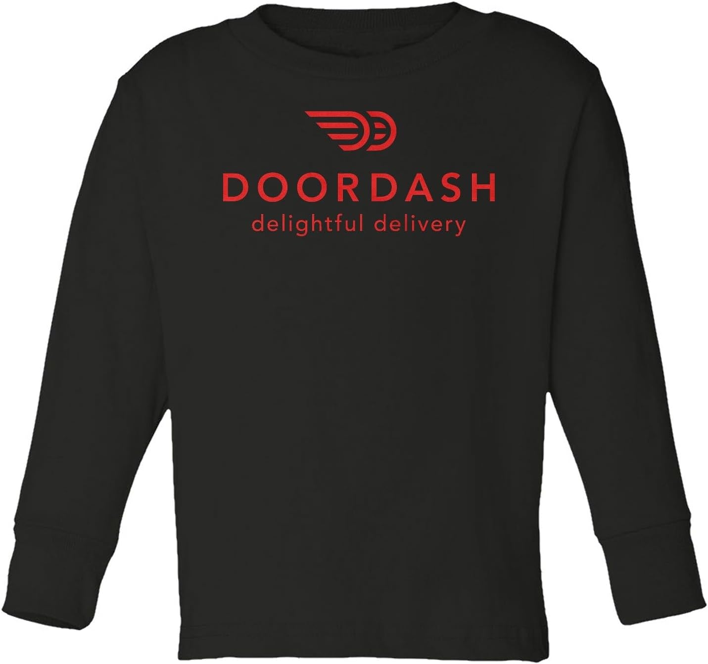 Cup & Branch Door Delightful Delivery - Dash Food Delivery Humor Toddler Long Sleeve Tshirt