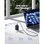Baseus PICOGO 67W USB C Charger, Smallest 3 Port Fast Charging Block with Foldable Plug, PD/PPS for MacBook Air/Pro, iPhone 17/16/15 Series, Galaxy S25/24, Airpods 4 & More - Image 2