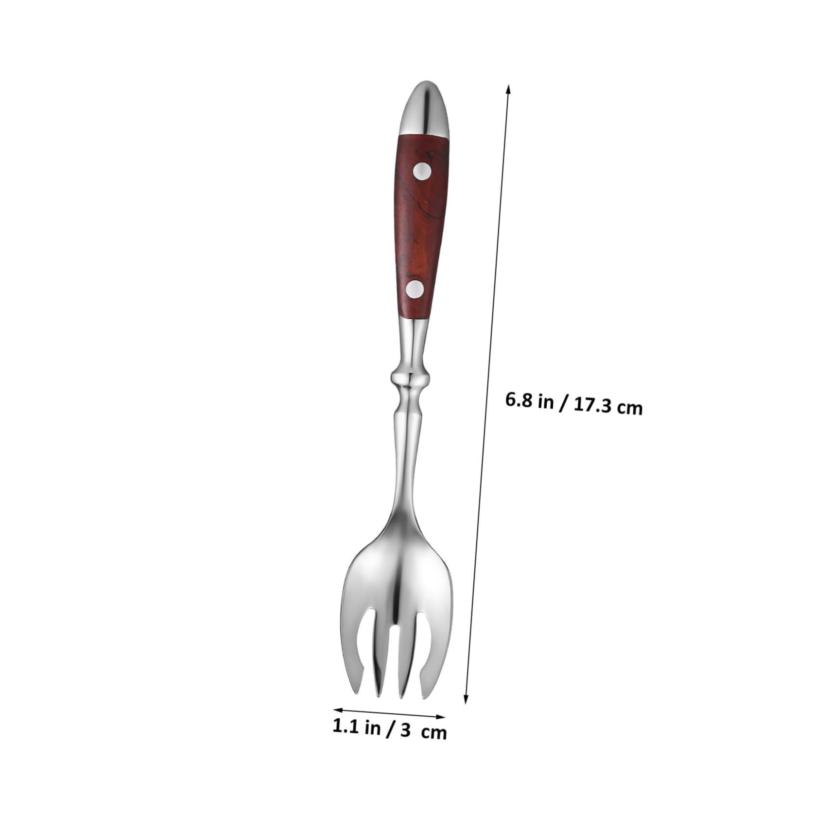 SOLUSTRE Long Handle Salad Forks Metal Sporks Stainless Steel Forks Reusable Kitchen Set Multi-functional Utensils