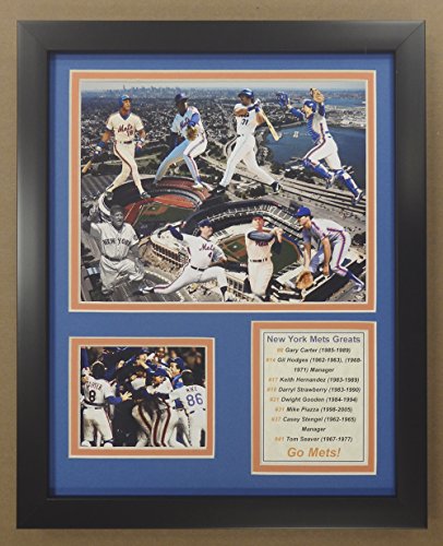 Legends Never Die MLB New York Mets All-Time Greats Framed Photo Collage, 12" x 15" (11396U)