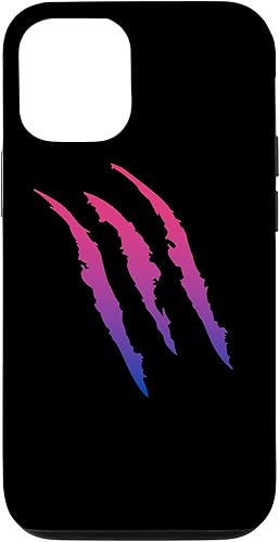 Funda para iPhone 13 Pro con bandera del orgullo bisexual rasgada bi scratch LGBT
