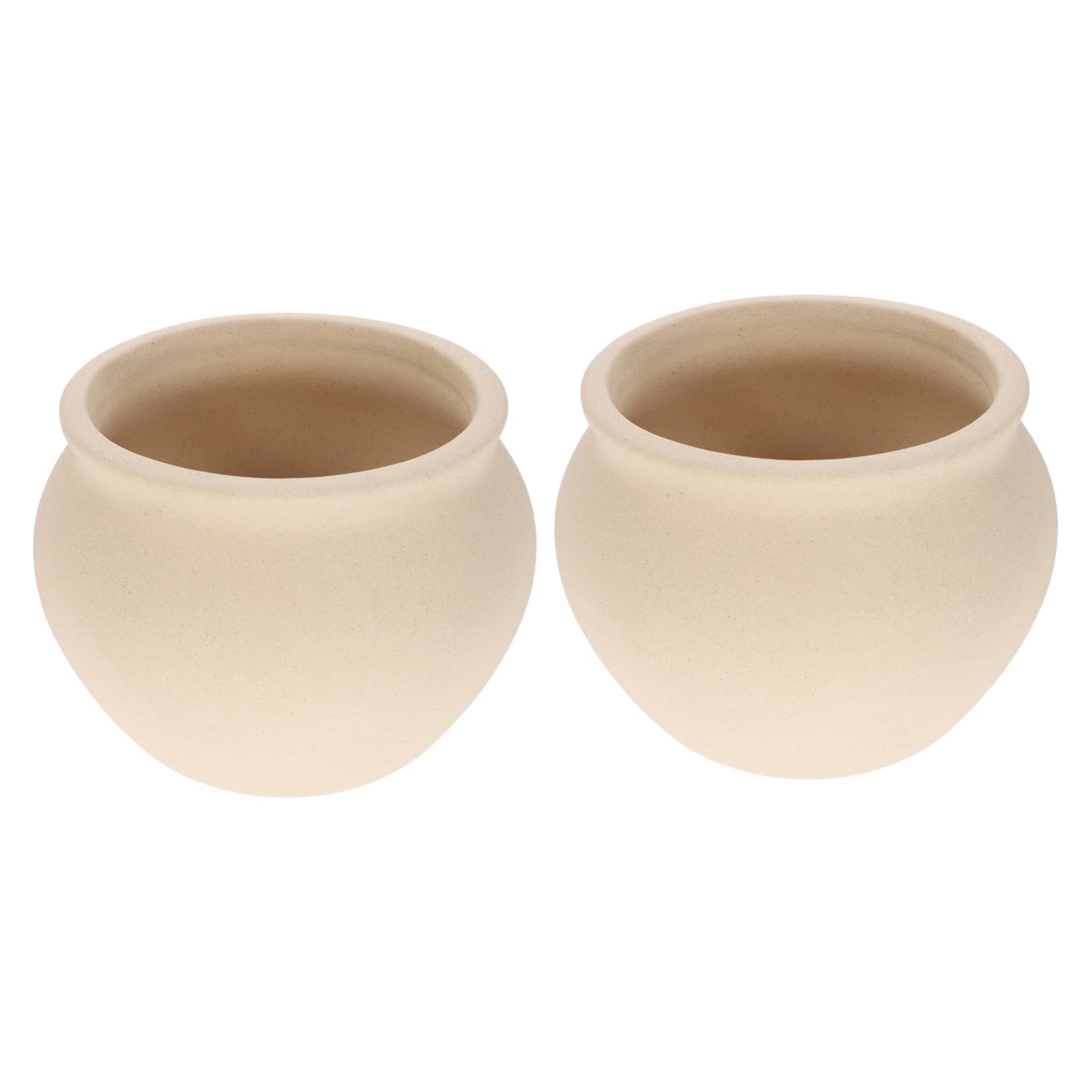 Pots de fleurs en céramique blanche taille moyenne lot de 2 pour jardinage élégant