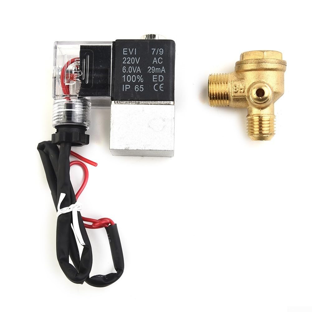 Électrovanne, accessoires de compresseur d'air, petite électrovanne de pompe à air, clapet anti-retour silencieux et sans huile DC12V(B)