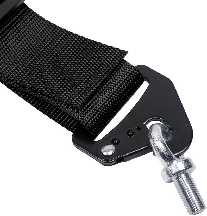 Kyostar 5 Point Safety Harness Racing Seat Belt 2"+3" Camlock Quick Release Premium Quality Heavy-Duty Soft Webbing Universal Black