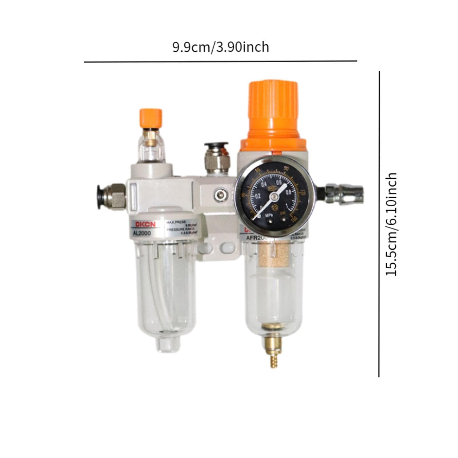 Separador de Aceite Y Agua AL2000, Lubricador Neumático de Fuente de Aire, Tubería Automática