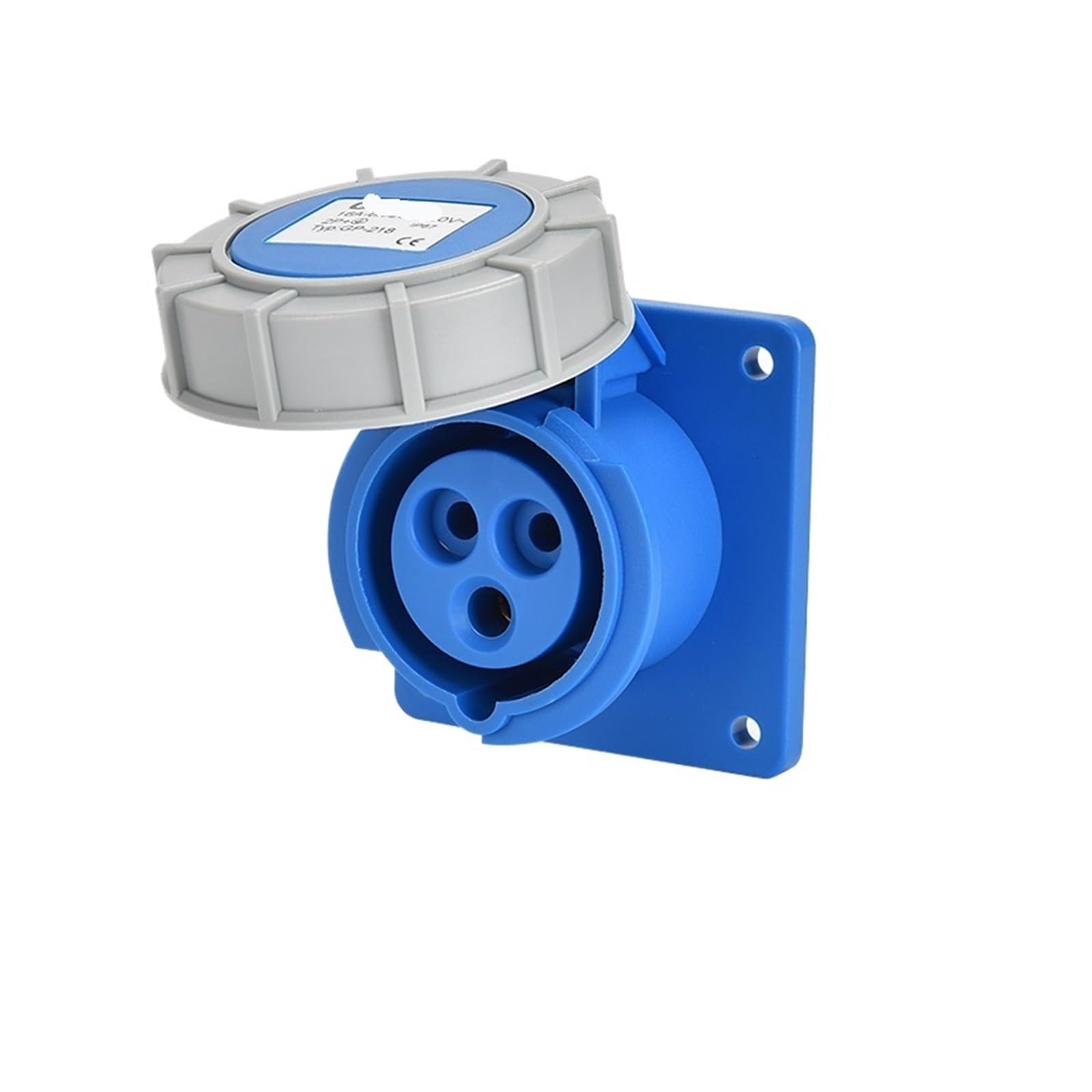 Conector Industrial y de Enchufe trifásico 3 núcleos 4P5 Orificio 16A32A Impermeable no a Prueba explosiones aviación IP67(3P32A IP67 Concealed Seat GP 230)