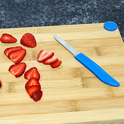 Chef Craft Select Paring Knife, 2.5 Inch Blade 6 Inches In Length 4 Piece Set, Assorted #TOP2