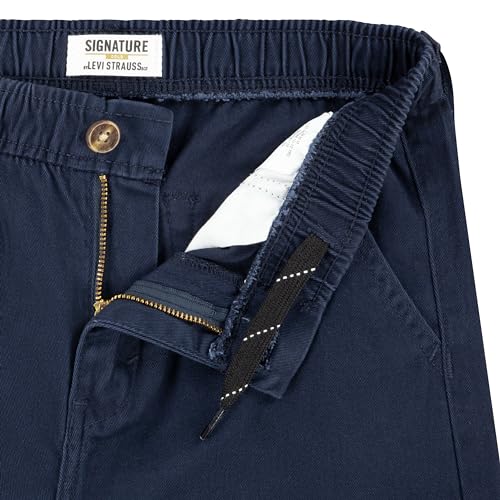 Signature by Levi Strauss & Co. Gold Label Boys' Pull On Uniform Shorts, (New) India Ink, X-Large - image 5