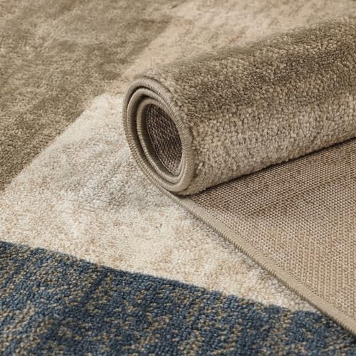 Superior Mid-Century Modern Geometric Design Area Rug, with Jute Backing, Perfect Hardwood, Tile, or Carpet Cover, Ideal for Bedroom, Kitchen, Living Room, Entryway, or Office, 2' 7" x 8', Grey Brown by SUPERIOR - Image 5