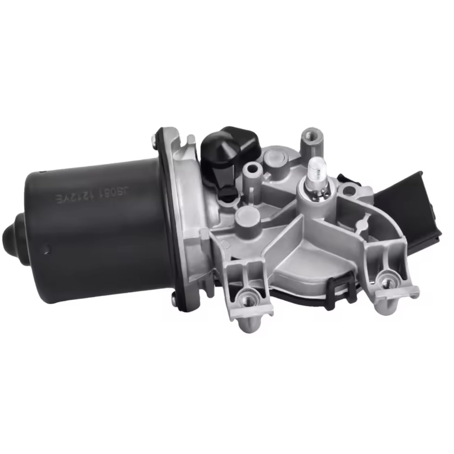 Moteur essuie-glace avant compatible pour Renault Clio III modèles 3/5 portes, Grandtour et Van – Voltage 12V - Connexion à 4 broches – Remplace 8200268931, 7701061590