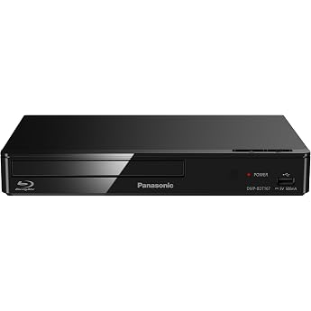 Panasonic Blu-ray Player (3D, Full HD Upscaling, Internet Apps, LAN Port, USB, MKV Playback), DMP-BDT167EG