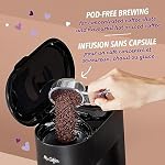 Mr. Coffee 4-in-1 Single-Serve Latte, Iced and Hot Coffee Maker | Coffee Machine with Milk Frother, Tumbler and Reusable Filter | Black